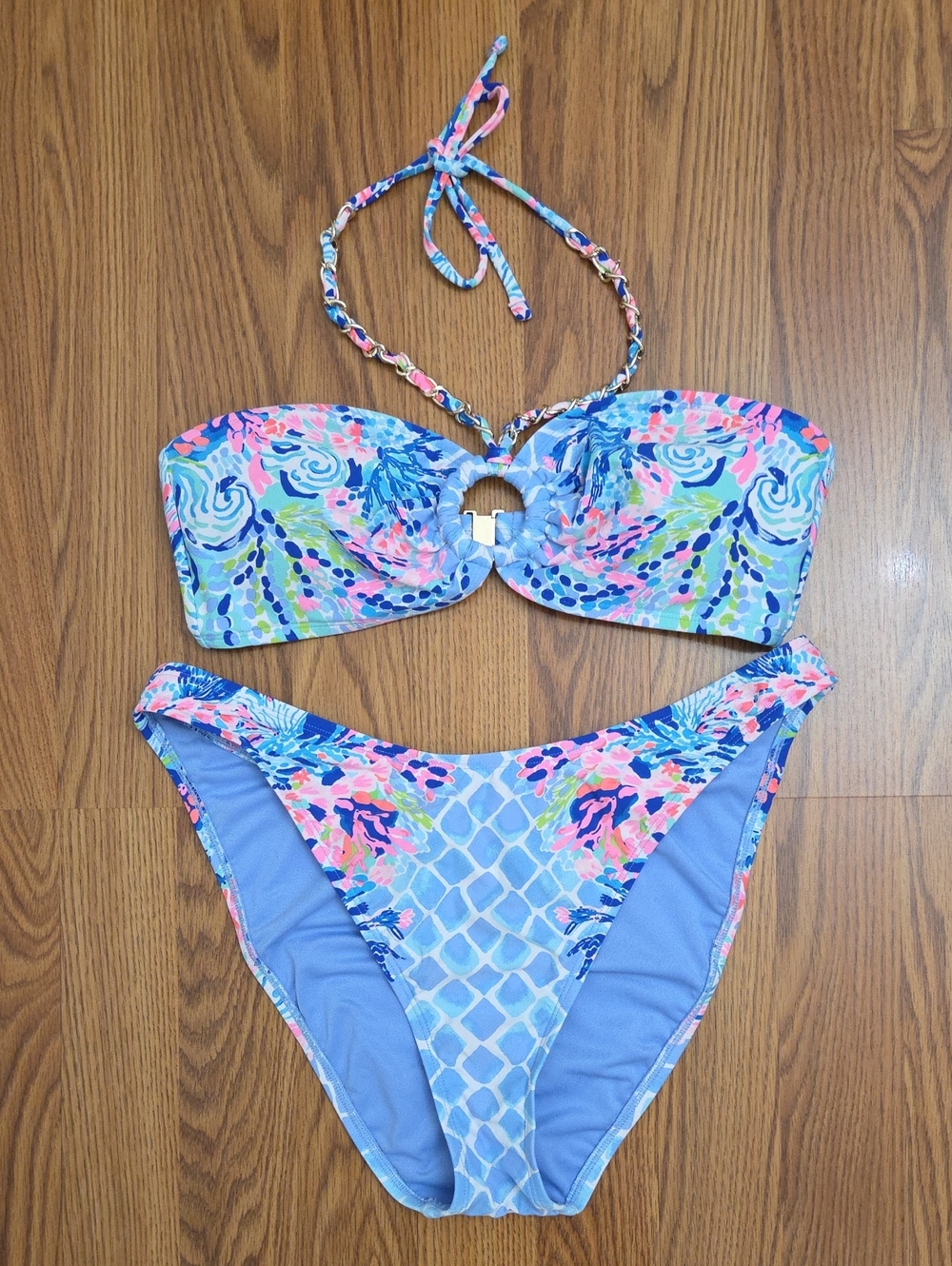 Lilly Pulitzer Ranthia & Pico High-Cut Two-Piece Bikini Multi Hidden Treasure